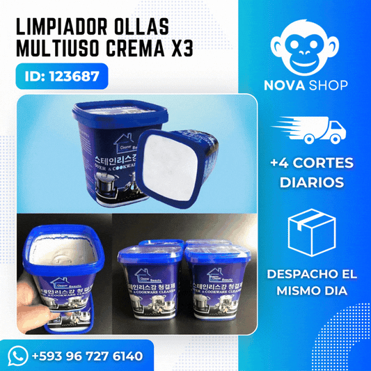 Limpiador Ollas Multiuso Crema X3